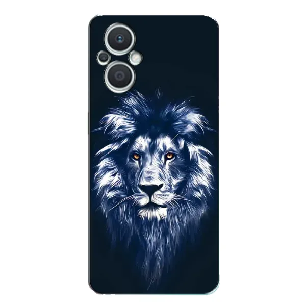 Чохол з принтом «Синій Лев» для OPPO Reno7 Lite (5G)