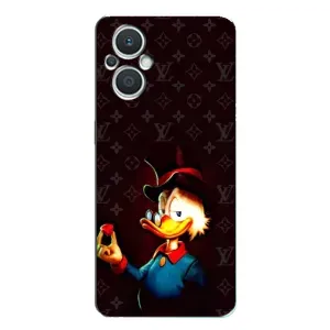 Чехлы для Oppo Reno7 Lite (5G) - Скрудж МакДак Louis Vuitton (PREMIUMPrint) (Скрудж с бриллиантом)