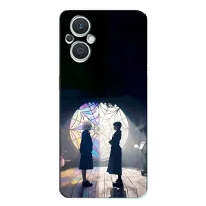 Чехлы Венсдей на Oppo Reno7 Lite (5G) Уэнсдей (AlphaPrint) (Уэнздей и Инид)