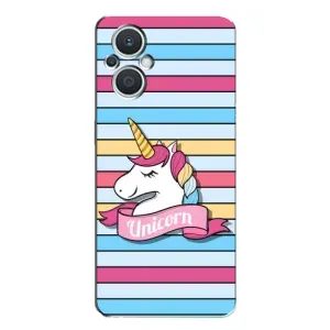 Чехол для Оппо Рено 7 Лайт - (Единорожки - Новинки) (AlphaPrint) (Unicorn)