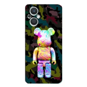 Чехлы для Oppo Reno7 Lite (5G) - Bearbrick Louis Vuitton (PREMIUMPrint) (Яркий Bearbrick)