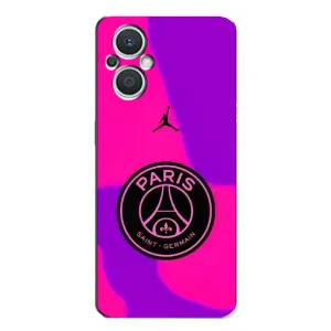 Чехлы PSG для Oppo Reno7 Lite (5G) (AlphaPrint) (яркий ПСЖ)