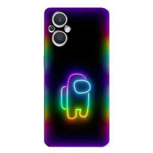 Чохли Амонг Ас для Oppo Reno7 Lite (5G) (AlphaPrint) (Яскравий скін)