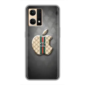 Чехлы ГУЧЧИ для Оппо Рено 7 Про (AlphaPrint) (Apple gucci)