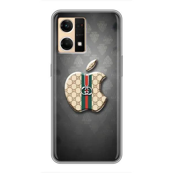 Чехол с принтом «Apple gucci» для OPPO Reno7 Pro 5G