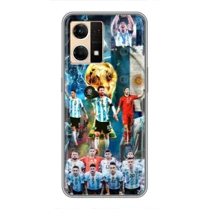 Чехлы Месси для Oppo Reno7 Pro 5G (AlphaPrint) (Аргентина Месси)