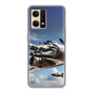 Чехол с мемом Тралалело тралала на Oppo Reno7 Pro 5G (Бомбардиро крокодило)