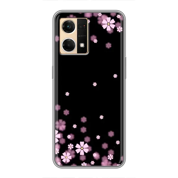 Чохол з принтом «Квіти маленькі» для OPPO Reno7 Pro 5G