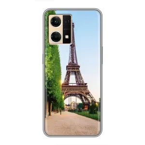 Чехол Эйфелева Башня для Oppo Reno7 Pro 5G - (AlphaPrint) (Дорога в Париж)