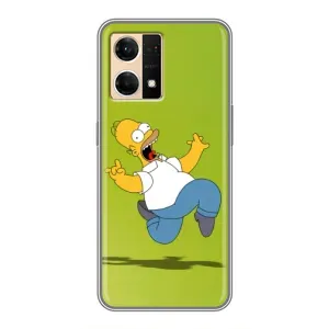 Чехол с Симпсонами для Oppo Reno7 Pro 5G (VPrint) (Гомер Симпсон)