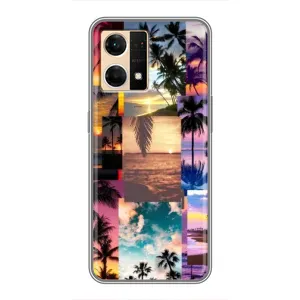 Силиконовый чехол с КАРТИНКАМИ лето для Oppo Reno7 Pro 5G (AlphaPrint) (Летний отпуск)