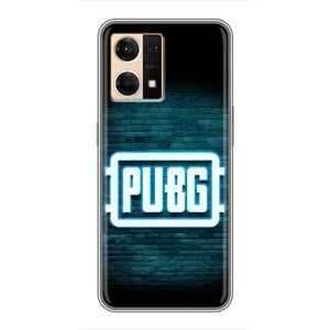 Чехол PUBG для Оппо Рено 7 Про (AlphaPrint) (Лого PUBG)