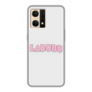 Чехол с Лабубу на Oppo Reno7 Pro 5G (Лого Лабубу)