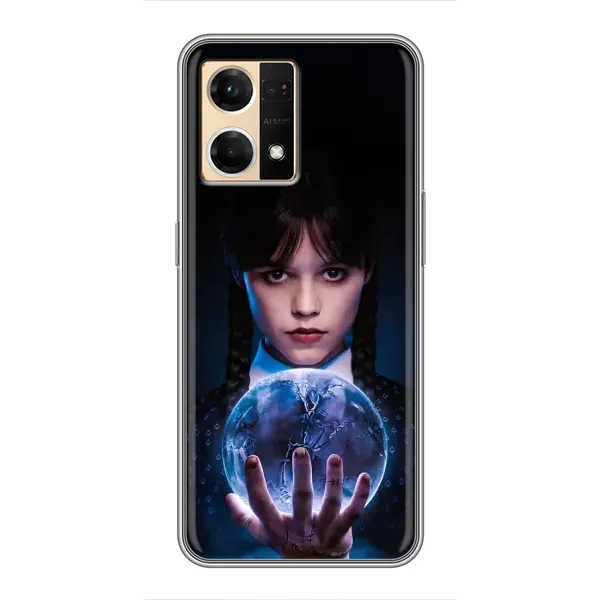 Чохол з принтом «Магічна сфера Венздей» для OPPO Reno7 Pro 5G