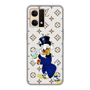 Чехлы для Oppo Reno7 Pro 5G - Скрудж МакДак Louis Vuitton (PREMIUMPrint) (Макдак на стиле)