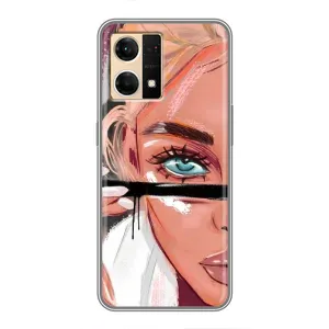 Чехол с печатью для Oppo Reno7 Pro 5G - (Мода) (AlphaPrint) (Макияж)