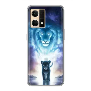 Чехол со Львом для Oppo Reno7 Pro 5G (VPrint) (Маленький лев)