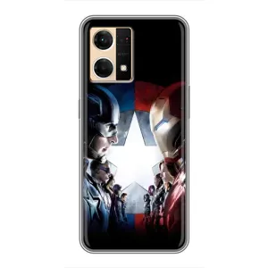 Чехлы с героями Марвел Oppo Reno7 Pro 5G (VPrint) (Марвел стайл)
