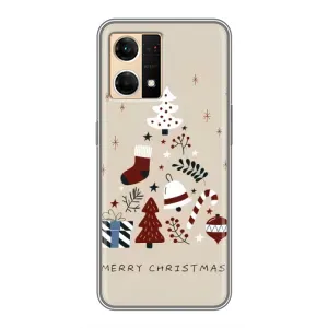 Рождественские Чехлы для Oppo Reno7 Pro 5G (VPrint) (Merry Christmas)