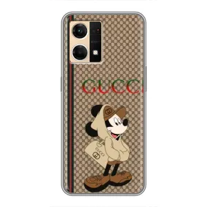 Чехлы ГУЧЧИ для Оппо Рено 7 Про (AlphaPrint) (Mickey GUCCI)