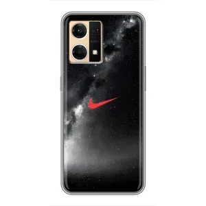 Чехол для Oppo Reno7 Pro 5G - с принтом Найк (AlphaPrint) (Найк красный)