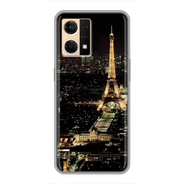 Чехол с принтом «Ночной Париж» для OPPO Reno7 Pro 5G Чехол с принтом «Ночной Париж» для OPPO Reno7 Pro 5G