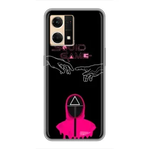 Чехол Гра в кальмара для Oppo Reno7 Pro 5G (Минимализм Игра кальмара)