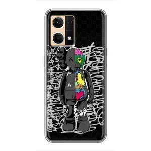 Чехлы для Oppo Reno7 Pro 5G - Bearbrick Louis Vuitton (PREMIUMPrint) (Стиль Bearbrick)