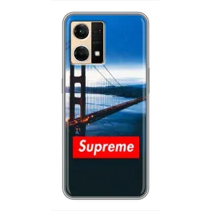 Чехол для Oppo Reno7 Pro 5G с картинкой Supreme (AlphaPrint) (Стиль Supreme)