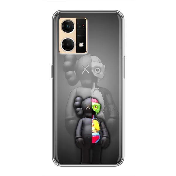 Чехол с принтом «Тело Bearbrick» для OPPO Reno7 Pro 5G