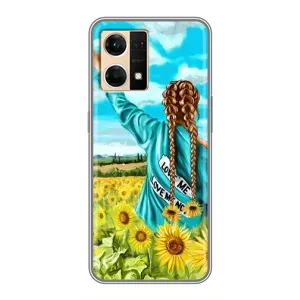 Чехол для Патриота Украины Oppo Reno7 Pro 5G - (AlphaPrint) (Украиночка)