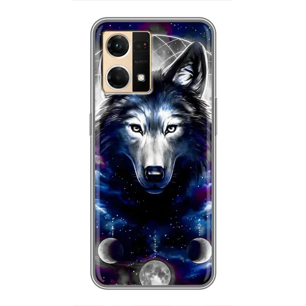 Чехол с принтом «Волк» для OPPO Reno7 Pro 5G