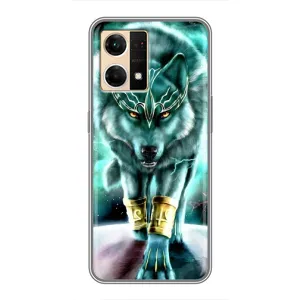 Защитные чехлы для Оппо Рено 7 Про (AlphaPrint) (ХИТ продаж) ВОЛК (Яркий волк)