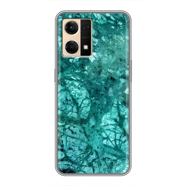 Чехол с принтом «Зеленый мрамор» для OPPO Reno7 Pro 5G Чехол с принтом «Зеленый мрамор» для OPPO Reno7 Pro 5G