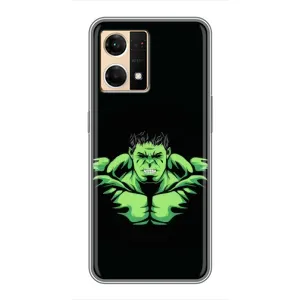 Чехлы с героями Марвел Oppo Reno7 Pro 5G (VPrint) (Зелёный Халк)