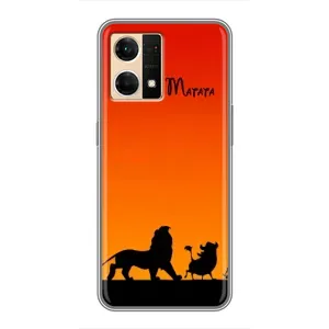Чохол Король лев на OPPO Reno7 4G (Акуна Матата закат)
