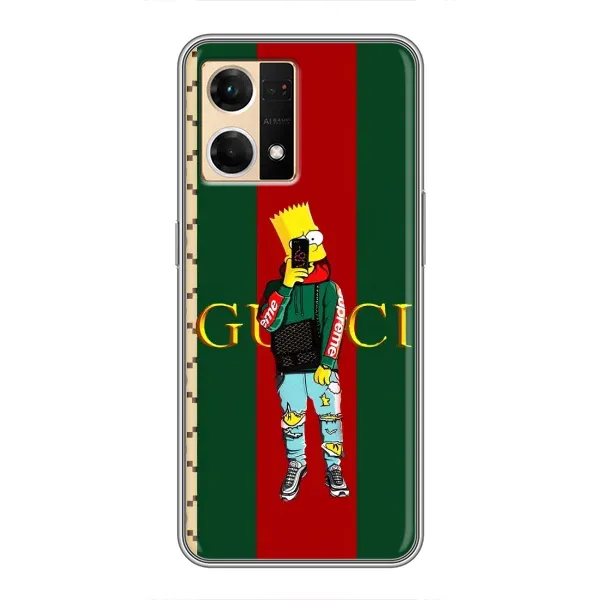Чохол з принтом «Барт ГУЧЧІ» для OPPO Reno7 4G