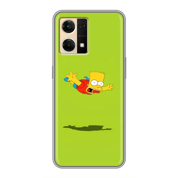 Чохол з принтом «Барт Сімпсон» для OPPO Reno7 4G Чохол з принтом «Барт Сімпсон» для OPPO Reno7 4G