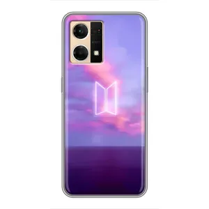 Чехлы BTS для Oppo Reno7 4G (AlphaPrint) (BTS логотип)