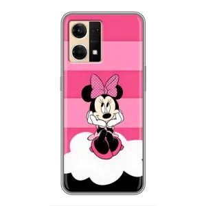 Эксклюзивный чехол для Oppo Reno7 4G (AlphaPrint - Мультяшные) (Девочка Maus)