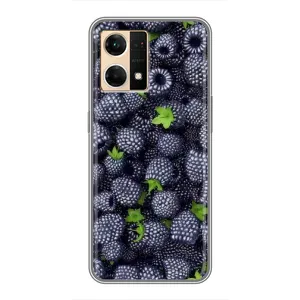 Чехлы с Фруктами для Oppo Reno7 4G (VPrint) (Ежевика)
