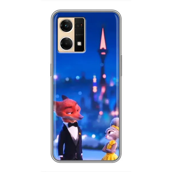 Чехол с принтом «Романтический вечер Зверополис» для OPPO Reno7 4G Чехол с принтом «Романтический вечер Зверополис» для OPPO Reno7 4G