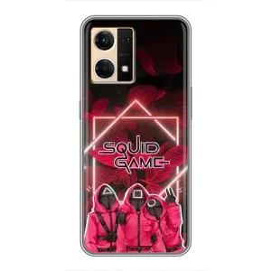 Чохол Гра в кальмара для Oppo Reno7 4G (Охоронці Гра кальмара)