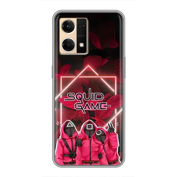 Чехол с принтом «Охранники Игра кальмара» для OPPO Reno7 4G Чехол с принтом «Охранники Игра кальмара» для OPPO Reno7 4G