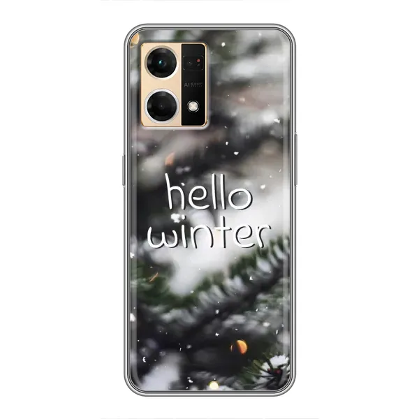 Чехол с принтом «Hello winter» для OPPO Reno7 4G Чехол с принтом «Hello winter» для OPPO Reno7 4G
