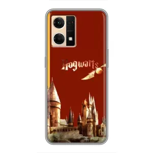 Чехлы с Гарри Поттером для Oppo Reno7 4G (AlphaPrint) (Hogwarts)
