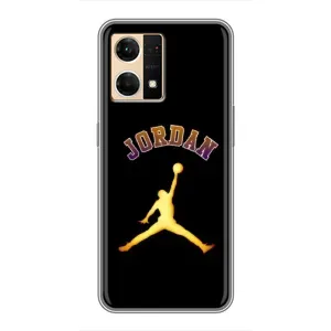 Чехлы для Oppo Reno7 4G - с картинкой JORDAN (AlphaPrint) (Jordan Gold)