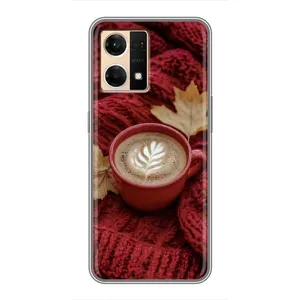 Чохол з унікальним дизайном 'Осінь з кавою' для Oppo Reno7 4G (Кава на ковдрі)
