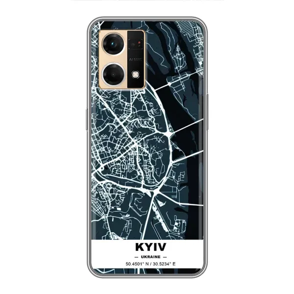 Чохол з принтом «Київ» для OPPO Reno7 4G