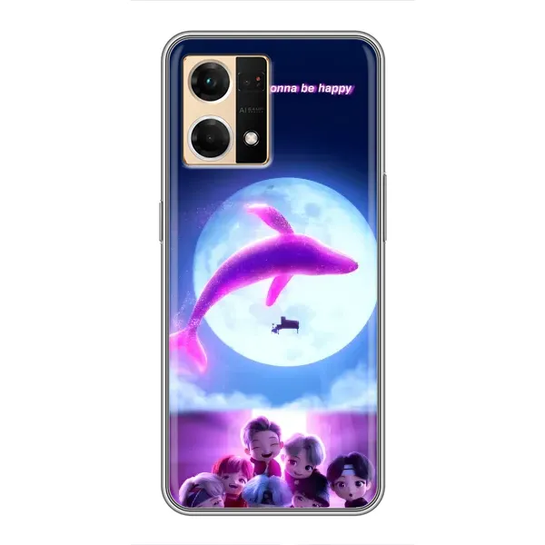 Чехол с принтом «КИТ BTS» для OPPO Reno7 4G Чехол с принтом «КИТ BTS» для OPPO Reno7 4G